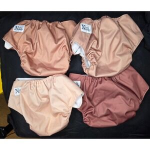 Nora's Nursery Reusable Cloth Diaper Covers Set Snap Closure Earth Tones‎